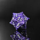 Vortex Warp Metal Dice Set - Purple