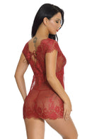 Lacy Cap Sleeve Babydoll