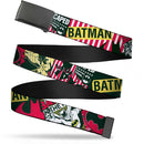 Black Buckle Web Belt - Batman Caped Crusader Webbing