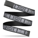 Black Buckle Web Belt - Batman Utility Belt Grays Webbing