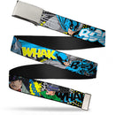 Chrome Buckle Web Belt - Batman & Villains1 Webbing