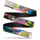 Chrome Buckle Web Belt - BATGIRL-IS SHE HERO OR VILLAIN? w/Batgirl in Action Webbing