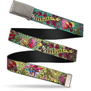Chrome Buckle Web Belt - Supergirl Tattoo Scene Webbing