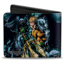 Bi-Fold Wallet - Aquaman New 52 The Trench Underwater Comic Book Cover Pose