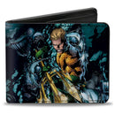 Bi-Fold Wallet - Aquaman New 52 The Trench Underwater Comic Book Cover Pose