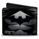 Bi-Fold Wallet - The New 52 Batman Chest Logo Grays Black