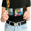 Bi-Fold Wallet - Joker Batman Face Juxtaposition Multi Color Blue White