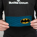 Bi-Fold Wallet - Batman Signal Bat Monogram Distressed Blues Black Yellow