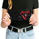 Bi-Fold Wallet - NIGHTWING Issue #1 Welcome to Gotham Cover Pose Logo Black Gray Red