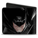 Bi-Fold Wallet - Joker Smiling + Batman Action Mythology Portraits Black