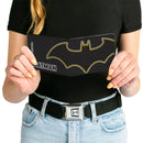 Bi-Fold Wallet - BATMAN Bat Logo Close-Up Black White Yellow