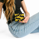 Bi-Fold Wallet - Batman Bat Signal-1 Scattered Yellow Black