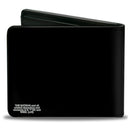 Bi-Fold Wallet - The Batman and Batcycle Pose Black White
