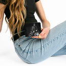 Bi-Fold Wallet - The Batman and Batcycle Pose Black White