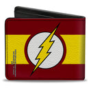 Bi-Fold Wallet - Flash Logo Stripe Red White Yellow