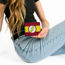 Bi-Fold Wallet - Flash Logo Stripe Red White Yellow