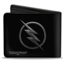 Bi-Fold Wallet - Reverse Flash Logo Black Silver Etching