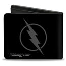 Bi-Fold Wallet - Reverse Flash Logo Black Gray