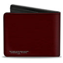 Bi-Fold Wallet - The Flash Logo5 Burgundy Golds