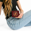 Bi-Fold Wallet - The Flash Logo5 Burgundy Golds