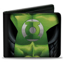 Bi-Fold Wallet - Green Lantern Chest Logo