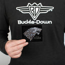 Bi-Fold Wallet - Game of Thrones HOUSE OF STARK Direwolf Sigil Black Silver Grays