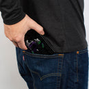 Bi-Fold Wallet - Joker Smiling + Laughing Poses HAHA Black Gray Purple Green