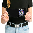 Bi-Fold Wallet - THE JOKER FOR PRESIDENT Seal Black White Blue Red