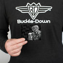 Bi-Fold Wallet - THE JOKER Wine Glass Pose HA! HA! Black Grays White