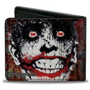 Bi-Fold Wallet - Detective Comics #880 Joker Bat Face Cover Splatter Multi Color White Black Red