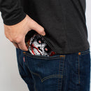 Bi-Fold Wallet - Detective Comics #880 Joker Bat Face Cover Splatter Multi Color White Black Red