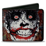 Bi-Fold Wallet - Detective Comics #880 Joker Bat Face Cover Splatter Multi Color White Black Red