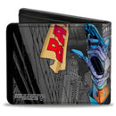 Bi-Fold Wallet - Joker Smiling Gun BANG Alley Pose CLOSE-UP