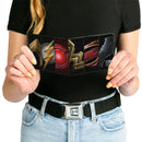 Bi-Fold Wallet - Justice League 2017 6-Superhero Icon Blocks