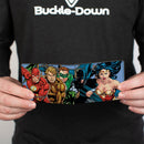 Bi-Fold Wallet - Justice League New 52 5-Superhero Group Action Poses Sky Blue