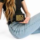 Bi-Fold Wallet - BLACK ADAM Title Logo and Icons Black/Yellow
