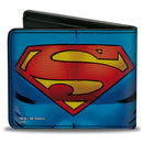 Bi-Fold Wallet - Superman Galactic Battle Chest Logo Blue Red Yellow