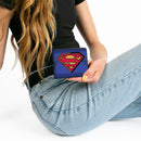 Bi-Fold Wallet - Superman Shield Centered Shield Stripe Blues