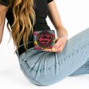 Bi-Fold Wallet - Superman THE ORIGINAL MAN OF STEEL Badge Camo Gray Red Yellow Blue