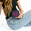 Bi-Fold Wallet - Superman THE ORIGINAL MAN OF STEEL Badge Weathered Blue Red Yellow