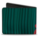 Bi-Fold Wallet - South Park Boys Group Pose Stripe Greens