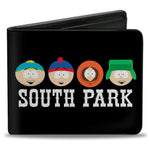 Bi-Fold Wallet - SOUTH PARK Boys Faces and Title Black/White