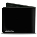 Bi-Fold Wallet - Gremlins Stripe CANNON BALL Pose Black/Yellow/Blues