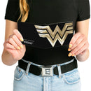 Bi-Fold Wallet - WONDER WOMAN 1984 WW Logo CLOSE-UP Black Golds