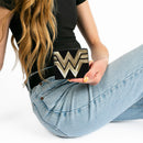 Bi-Fold Wallet - WONDER WOMAN 1984 WW Logo CLOSE-UP Black Golds