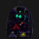 Loungefly: Disney Villains Triple Pocket Glow In The Dark Mini Backpack