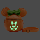 Loungefly: Disney - Glow Face Pumpkin Minnie Figural Cross Body Bag