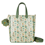 Peter Pan Tinker Bell Disney Clover All-Over Print Tote Crossbody Bag With Coin Bag