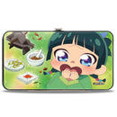 Hinged Wallet - THE APOTHECARY DIARIES Chibi Maomao Poses Pinks/Greens