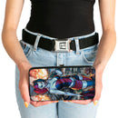 Hinged Wallet - Harley Quinn Hot in the City Pose + Battle Scene Blocks